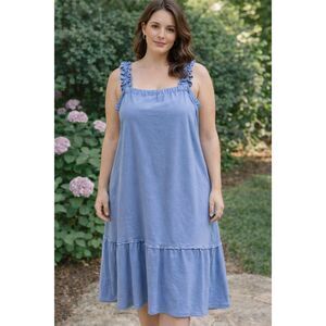 NWT Victoria Dunn Lounge ruffle dress. 3x $118